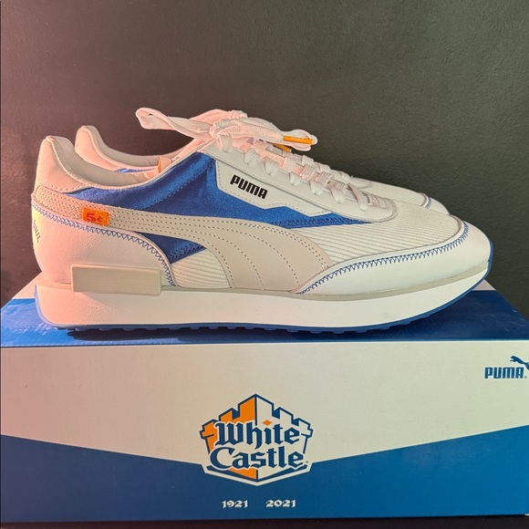 Puma White Castle Future Rider Sneakers NIB - Picture 1 of 7